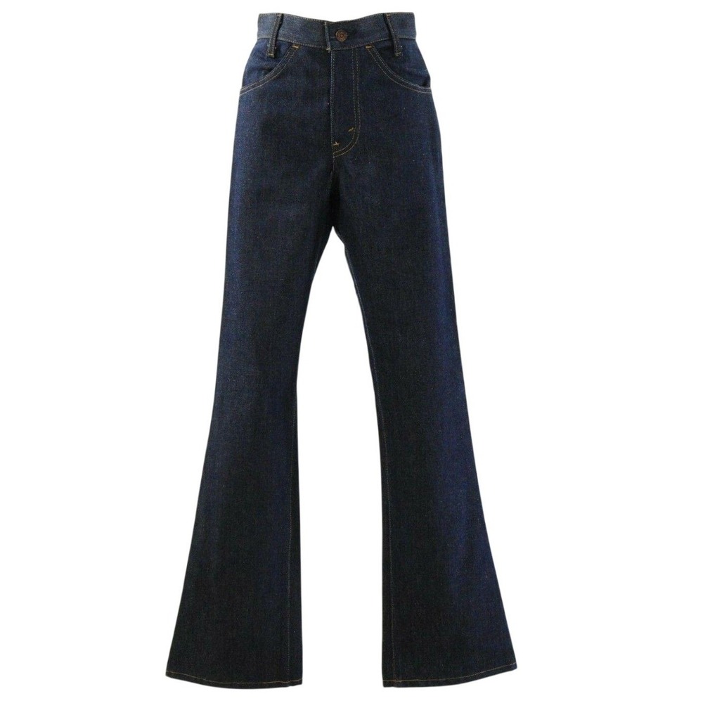 70s Vintage Levis Bell Bottoms Womens 00 Indigo Flare Jeans Deadstock Boho Bells